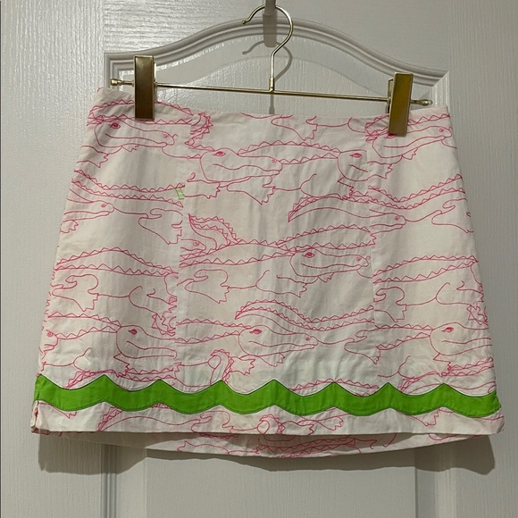 Lilly Pulitzer Pants - Lilly Pulitzer Alligator skort size 0 EUC